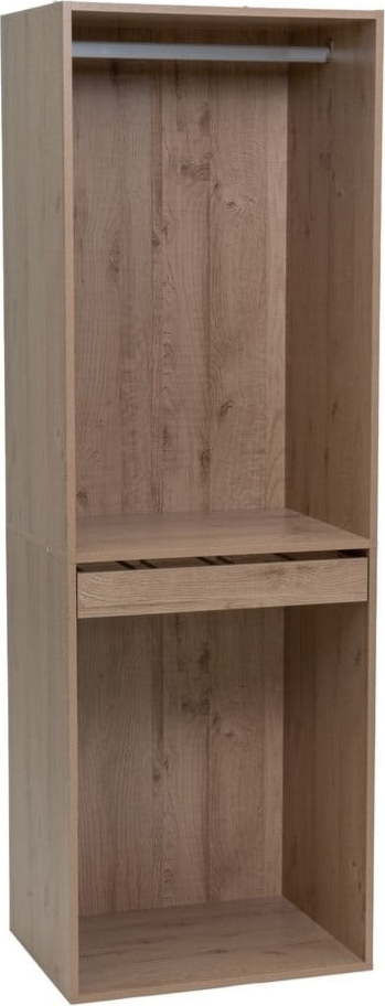Otevřená modulární skříň v dekoru dubu v přírodní barvě 60x180x45 cm Modular – Casa Selección