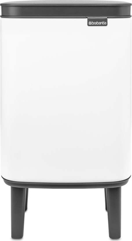 Bílý ocelový odpadkový koš 4 l Bo Hi – Brabantia