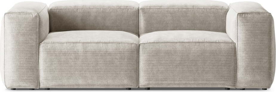 Béžová manšestrová pohovka 224 cm Bergano – Cosmopolitan Design