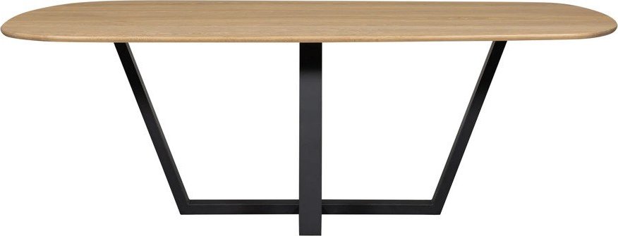 Jídelní stůl s deskou z dubového dřeva 100x220 cm Tablo – WOOOD