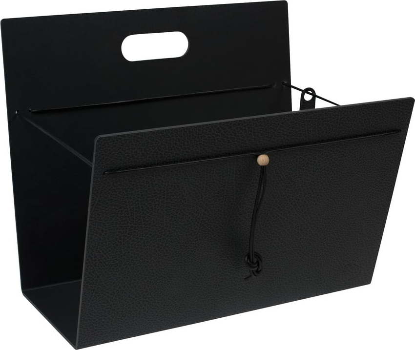 Kovový/z eko kůže stojan na časopisy Hippo L – LIND DNA