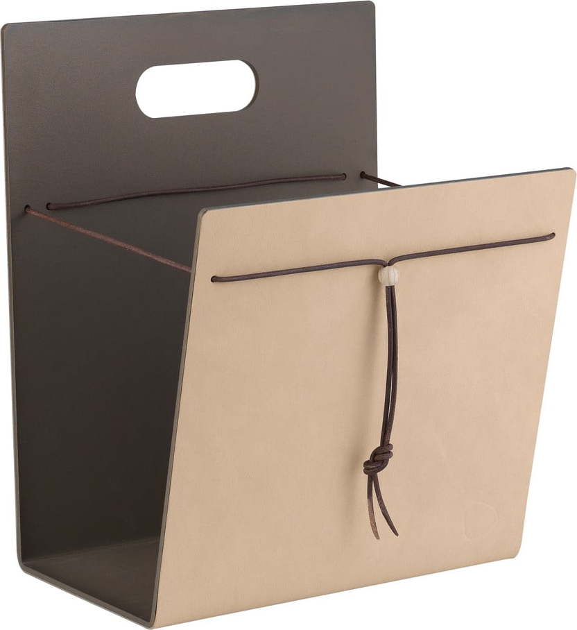 Kovový/z eko kůže stojan na časopisy Nupo M – LIND DNA