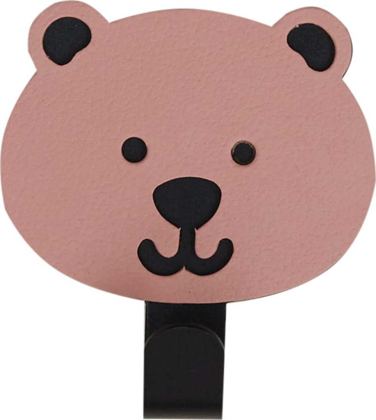 Růžový ocelový háček bez vrtání Bear Nupo – LIND DNA