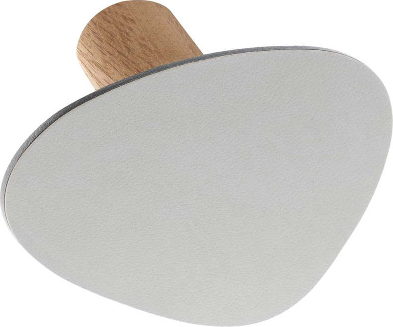 Světle šedý nástěnný ocelový háček Dot S Nupo – LIND DNA